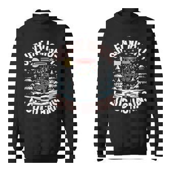 Silent Night Loud Chains Disc Golf Christmas Basket Holiday Sweatshirt Unisex | Mazezy