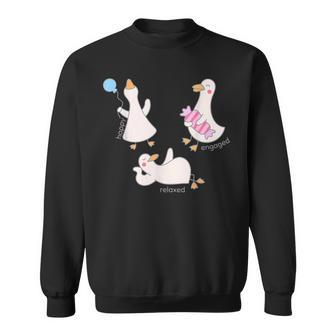 Silly Goose ABA Philosophy Happy Relaxed Engaged ABA Therapy Sweatshirt Unisex | Mazezy