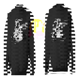 Silly Goose Driving Nostalgic Toy Car Honk Honk Meme Sweatshirt Unisex | Mazezy