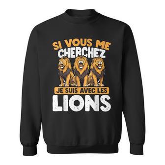 Sious Me Cherchez Jeuis Avec Les Lions Sweater e - Cadeauxyz