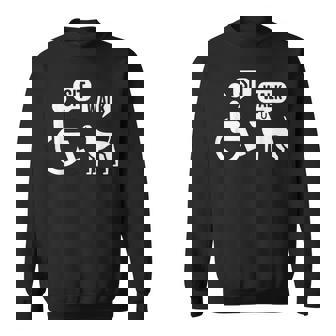 Sit Walk Disabled Wheelchair User & Pet Dog Sweatshirt - Monsterry