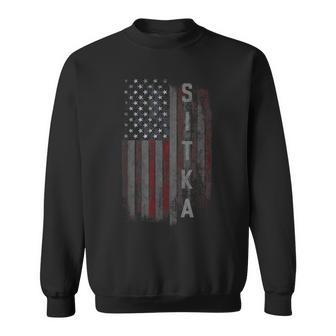 Sitka Family American Flag Sweatshirt - Thegiftio UK