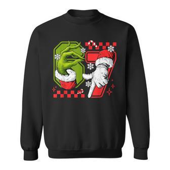 Six Seven 6 7 Christmas Meme Holiday Sweatshirt - Thegiftio UK