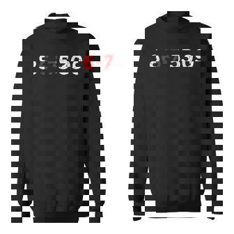 Six Seven 6-7 Meme Vintage 80's Music 867-5309 Sweatshirt Unisex | Mazezy