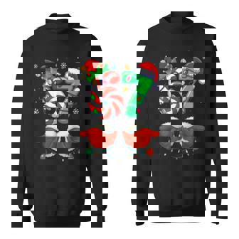 Six Seven 67 Meme 6 7 Christmas Santa Hand Boys Teens Sweatshirt Unisex | Mazezy