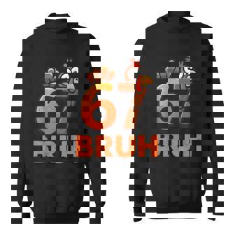 Six Seven 67 Thanksgiving Meme Thankful Turkey Sweatshirt - Thegiftio