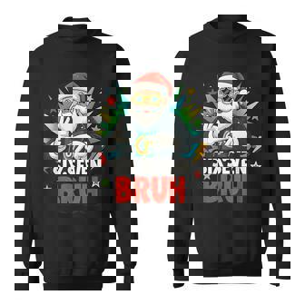 Six Seven Bruh Santa Christmas Meme Sweatshirt | Mazezy