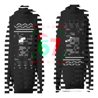 Six Seven Christmas 6 7 Ugly Christmas Sweater Sweatshirt - Thegiftio