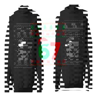 Six Seven Christmas 6 7 Ugly Christmas Sweater Sweatshirt | Mazezy