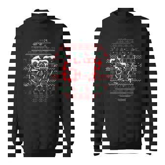 Six Seven Christmas 67 Meme Plaid Holiday Pattern Sweatshirt - Monsterry