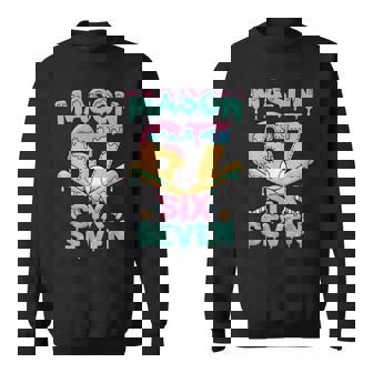 Six Seven Meme Mason Ice Cream Drip Baseball Number 67 Sweatshirt | Seseable CA
