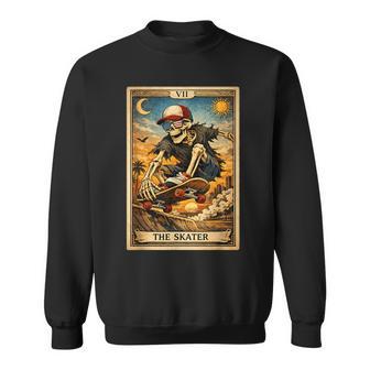 Skateboarding Boys Youth Skateboard Tarot Card Skater Sweatshirt - Thegiftio