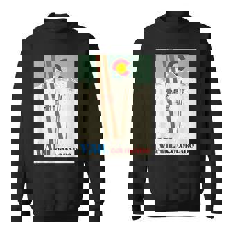 Ski In Vail Colorado Rocky Mountains Skiing Vacation Vintage Sweatshirt Unisex | Mazezy