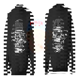 Skull Texas Hold Em Player Poker Sweatshirt Unisex | Mazezy