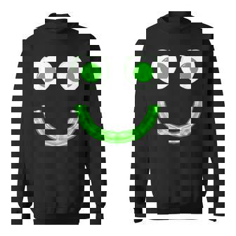 Smile Face Eggs And Bacon Ham Breakfast St Patrick's Day Sweatshirt - Thegiftio