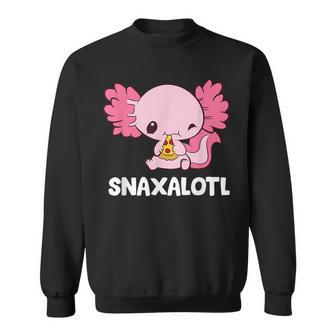 Snaxalotl Lustige Axolotl Pizza Nette Axolotl Sweatshirt - Seseable