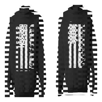 Snowboarding American Flag Snowboard Mountains Winter Sport Sweatshirt Unisex | Mazezy