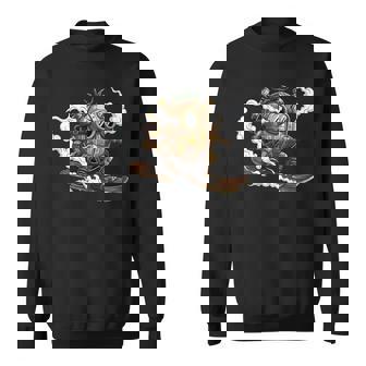 Snowboarding Steampunk Robot Alpine Steam Power Sweatshirt Unisex | Mazezy