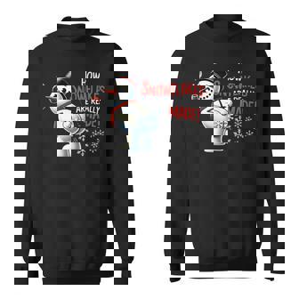 How Snowflakes Are Really Made Christmas Snowman Sweatshirt - Thegiftio