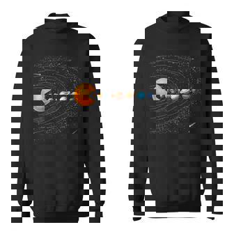 Solar System Planets Astronauts Space Video Games Kids Sweatshirt Unisex | Mazezy