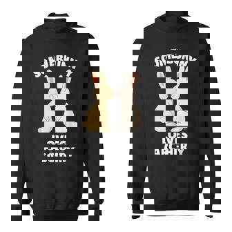 Somebunny Loves Archery Cute Easter Bunny Archer Bowman Sweatshirt Unisex | Mazezy