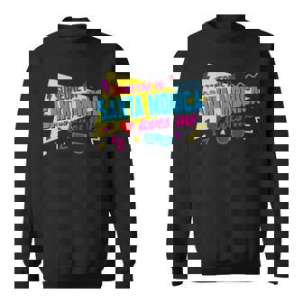 Someone Inanta Monica Loves Me 80S サンタモニカの誰かが私に80年代を愛しています 長袖tシャツ スウェットシャツ - Kawaiitshirt