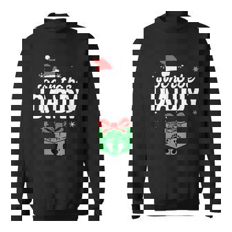 Soon To Be Daddy Christmas Pregnancy Announcement Dad Sweatshirt Unisex | Mazezy