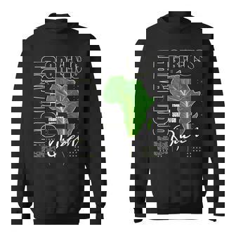 Soul Food Heritage Collard Greens Queen Africa Leaf Sweatshirt Unisex | Mazezy