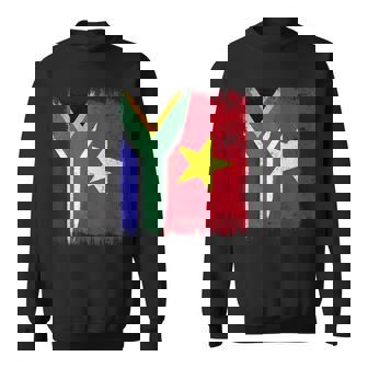 South Africa Vietnam Half Flag South African Vietnamese Sweatshirt Unisex | Mazezy