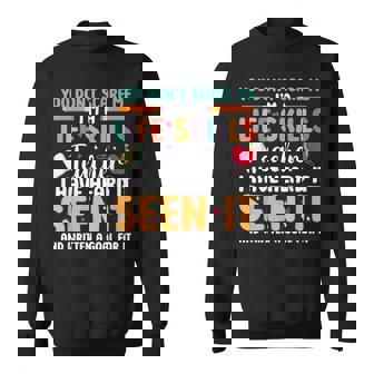 SPED Appreciation Special Ed Don´t Scare Life Skills Teacher Sweatshirt Unisex | Mazezy