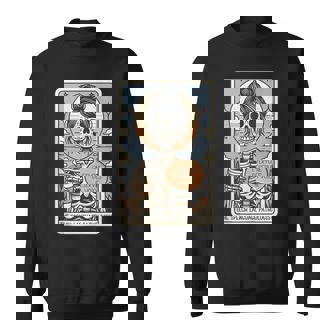 Speech Language Pathologist SLP Tarot Card Skeleton Coffee Tank Top Sweatshirt Unisex | Mazezy