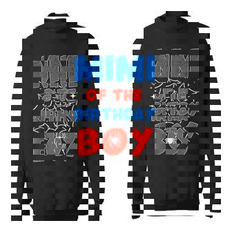 Spider Web Birthday Party Mimi Of The Birthday Boy Kids Tank Top Sweatshirt Unisex | Mazezy