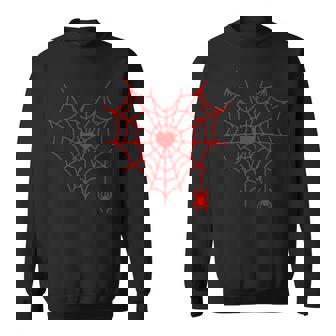 Spider Web Heart Valentine Day Couple Matching For Sweatshirt Unisex | Mazezy