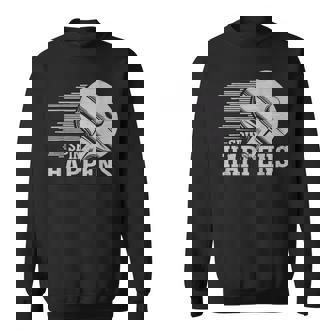 Spin Happens Table Tennis Player Racket Paddle Zone Sweatshirt Unisex | Mazezy