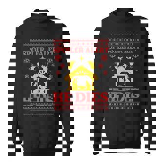 Spoiler Alert He Dies Jesus Nativity Scene Ugly Christmas Sweatshirt - Thegiftio