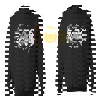 Spooky Whale Shark Lover Pumpkin Halloween Ghost Sweatshirt Unisex | Mazezy