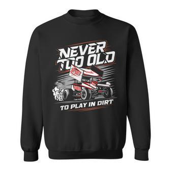 Sprint Car Driver Dirt Track Racing Racing Race Day Track Sweatshirt - Thegiftio UK