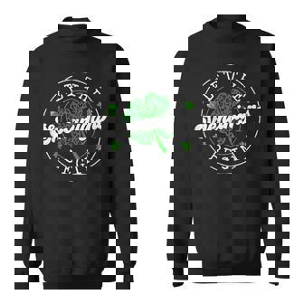 St Patrick Day Let The Shenanigans Begin Leopard Clovers Sweatshirt - Thegiftio