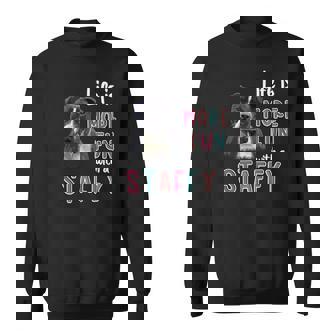 Staffytaffordshire Bull Terrier Perroida Es Divertido Regalo Manga Larga Camisa de entrenamiento - Regaloses