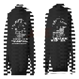 Staming Alongintage Train 機関車 スウェットシャツ - Kawaiitshirt