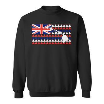 State Of Hawaii Tribal Hawaiian Flag Sweatshirt - Thegiftio