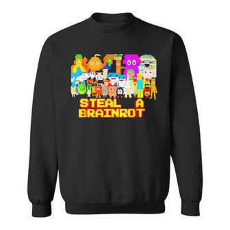 Steal A Brainrot Meme ビデオゲーム キッズゲーマー スウェットシャツ - Kawaiitshirt