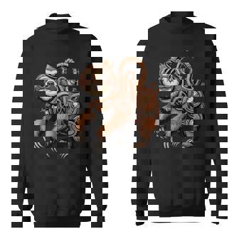 Steampunk Sloth Art Sweatshirt Unisex | Mazezy