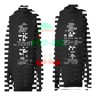 The Step-Dad Elf Shirt Matching Family Christmas Pajama Top Sweatshirt Unisex | Mazezy