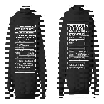 Stuffing Nutrition Facts Matching Thanksgiving Recipe Sweatshirt Unisex | Mazezy