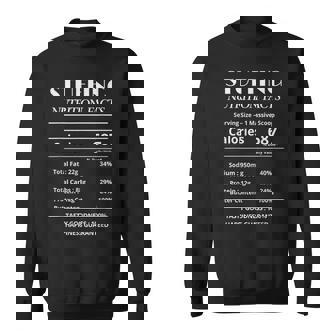 Stuffing Nutrition Facts Thanksgiving Food Sweatshirt Unisex | Mazezy