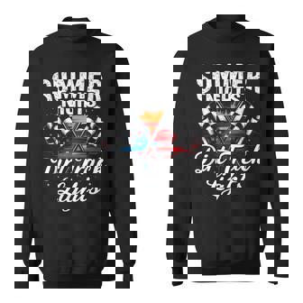 Summer Nights Dirt Track Lights Motorsport Sweatshirt Unisex | Mazezy