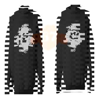 Super 67 Meme Number Bold Birthday Theme Hand Tearing Sweatshirt Unisex | Mazezy
