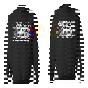 Superhero Cats Kitten Kitty Cats Lover Super Kitten Sweatshirt - Thegiftio