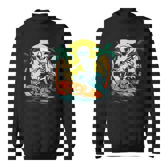 Surfer Skeleton Hawaii Halloween Costume Shirt Sweatshirt Unisex | Mazezy